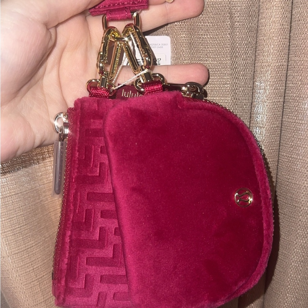 lululemon athletica Burgundy Velvet Mini Bag